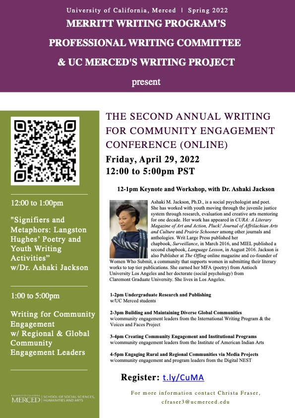 The Second Annual Writing For Community Engagement Conference